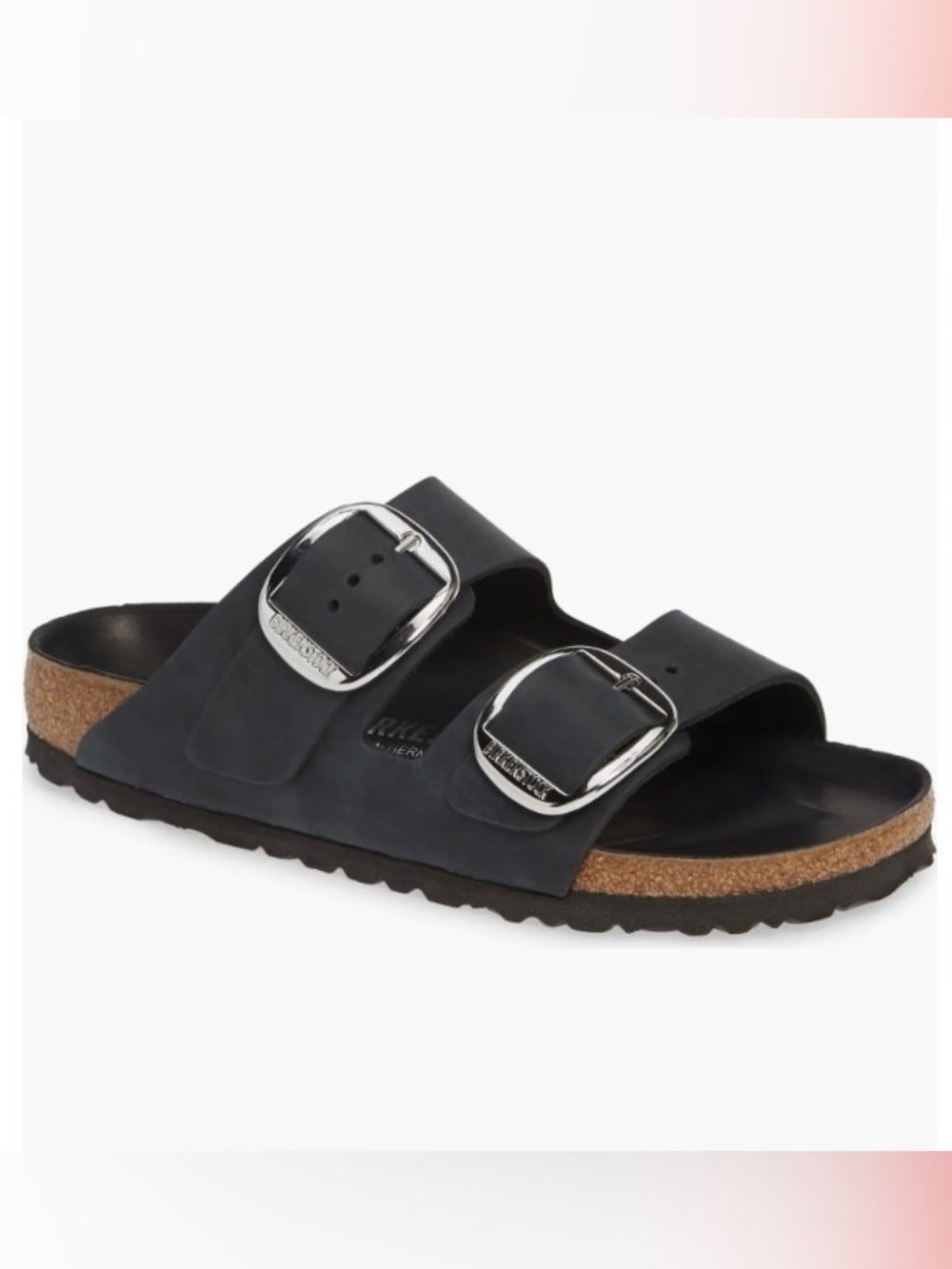 ‼️New Birkenstock Arizona Soft Footbed Sandal - Black Oiled Leather EU39